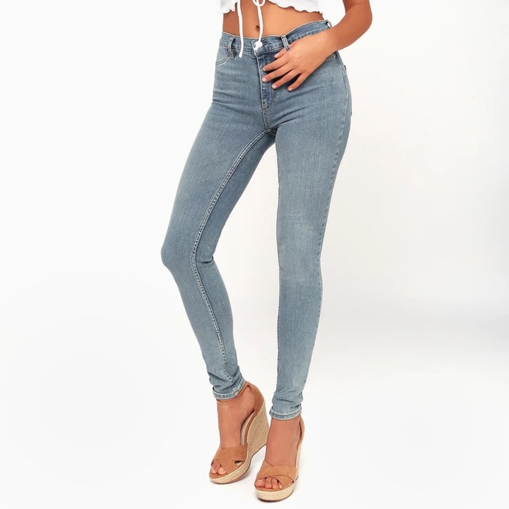 Free People Long and Lean High-Waisted Jeggings